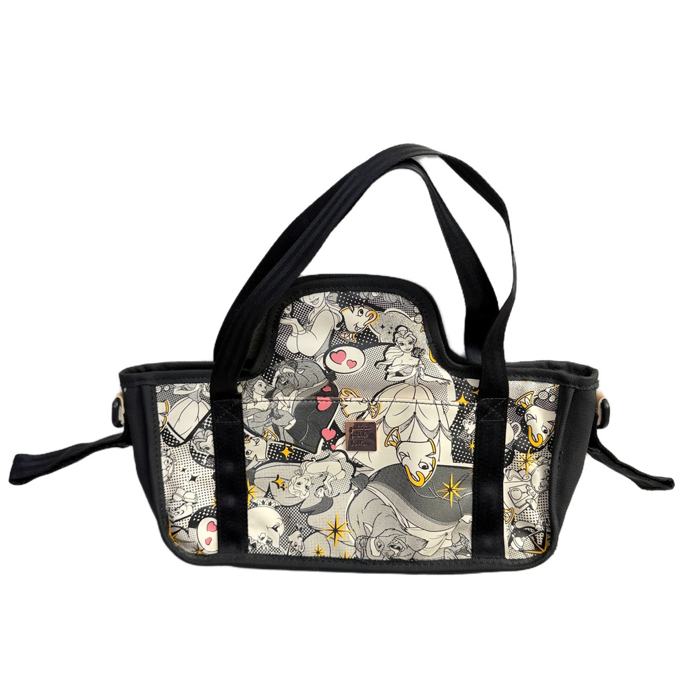 Petuna Pickle Bottom Wander Stroller Caddy Ivory Leatherette Belle Disney Baby